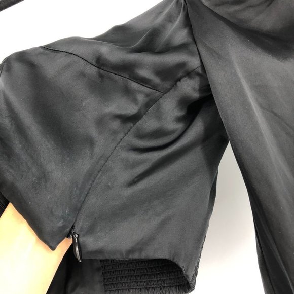 NWT Aritzia Sunday Best Black Satin Sweetheart Billie Blouse size 6 - Picture 12 of 16